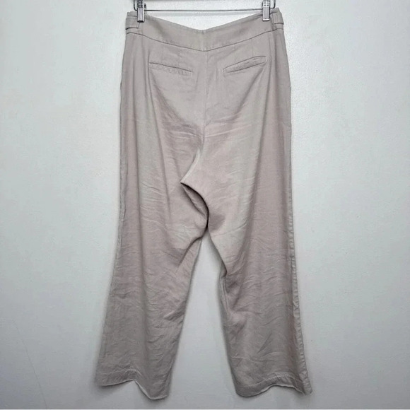 Talbots Womens 10P Natural Linen  High Waist Wide Leg Trouser - Picture 12 of 12